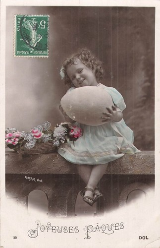 Easter little girl big - easter,