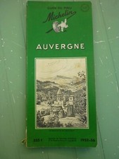 GUIDE DU PNEU MICHELIN "AUVERGNE"  1955 - 56