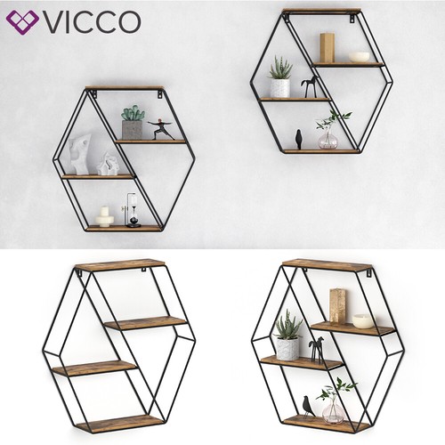 étagère murale vicco loft - vicco,