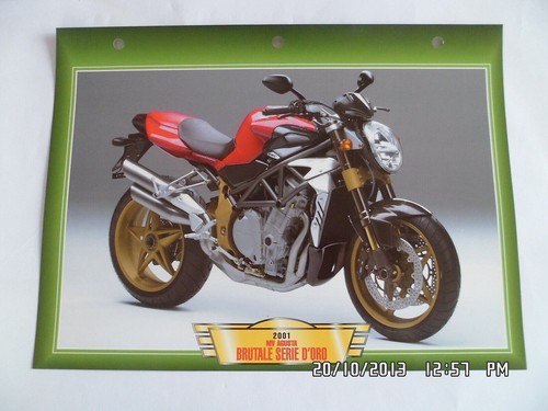 Carte fiche moto agusta - carte,