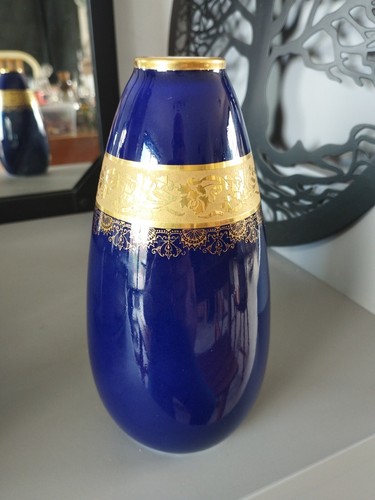 Vase bleu four par - de, marcel