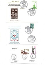 LOT DE 3 CARTES  1ER JOUR FRANCE 1990 1982