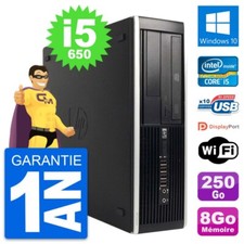 PC HP 8100 Elite SFF Intel Core i5-650 RAM 8Go Disque Dur 250Go Windows 10 Wifi