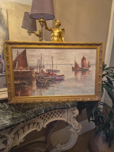 Grande huile sur toile - grande,