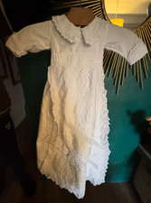 Ancienne longue ROBE DE BAPTÊME + CAPE