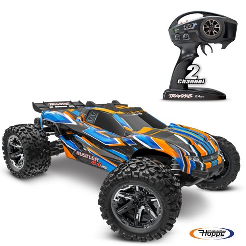 Traxxas rustler 4x4 vxl orange - rustler,