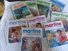 MARTINE LOT DE 9 LIVRES