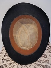 SUPERBE CHAPEAU MELON NOIR  VINTAGE années 1920-1930 / SIGRAND & Cie / Taille 55