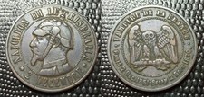 Monnaie Satirique 1870  MODULE DE LA 10 CENTIMES NAPOLEON III LE MISERABLE