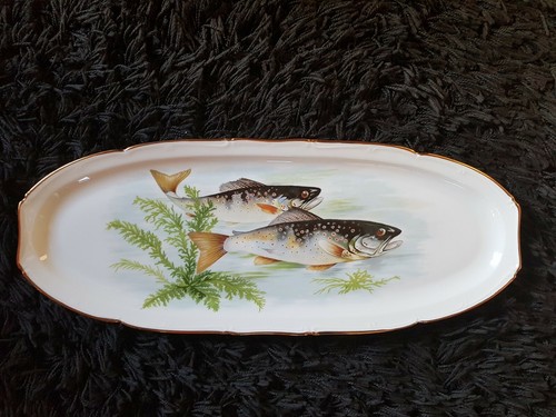 Plat poisson porcelaine - À,