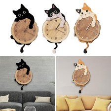 Horloge murale chat mignon