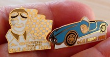 2 PIN'S AUTO LE MANS 1939 SIMCA GORDINI LES 24 HEURES DU MANS VERSION DORE
