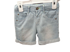 Z Grain de Blé short jean délavé bleu fille 3 ans 
