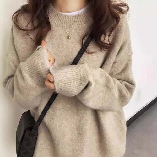 Femme faux mohair pull - mohair,