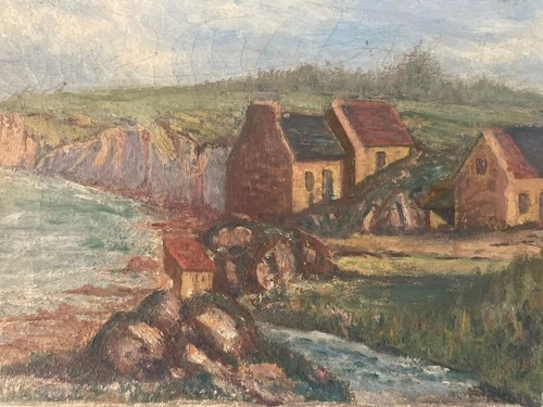 Très belle peinture paysage - belle,