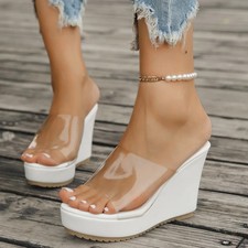 Open toe wedge sandals - wedge,