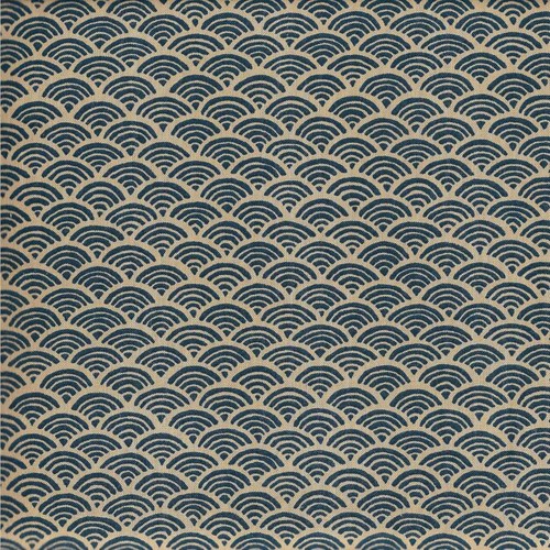 Tissu japonais vagues - tissu,
