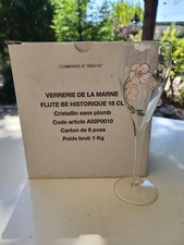 Lot 6 flûtes à champagne