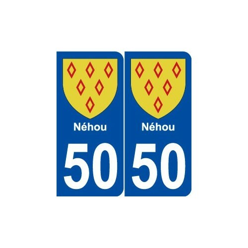 Néhou blason autocollant - 50,