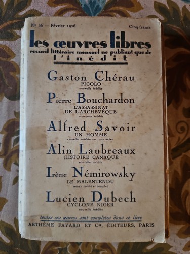 Les oeuvres libres numéro 56 - les, .numéro