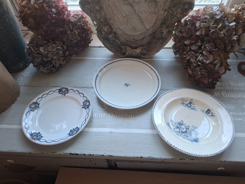 Lot assiettes anciennes - 3,