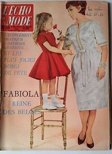 Magazines L'ECHO DE LA MODE n°49 du 4/12/1960; Patron Robe Princesse/ Fabiola