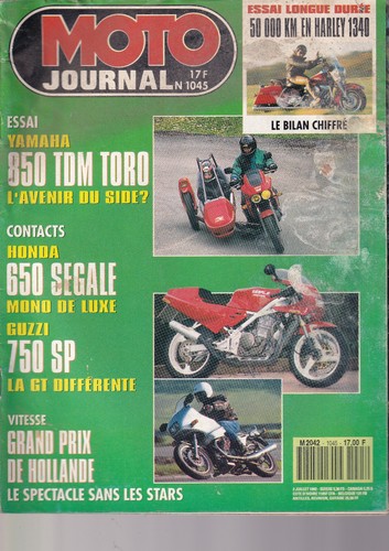 Moto journal 1045 yam 850 - journal, n°1045
