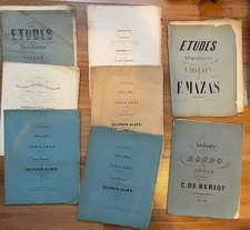 Partition Violon : DE BERIOT, MAZAS, ALARD Troupenas Schonenberger