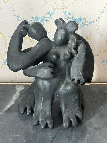 Sculpture statue terre - statue, cuite