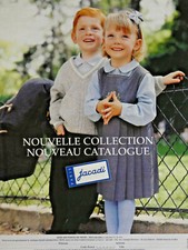 PUBLICITÉ DE PRESSE 1998 CHAUSSURES VÊTEMENTS JACADI NOUVELLE COLLECTION