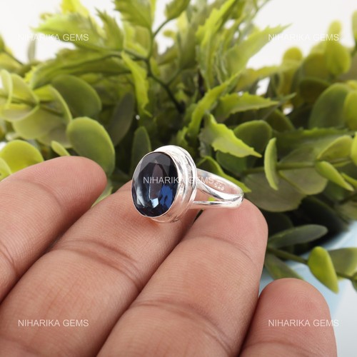 Bague solitaire argent 925 - bague,