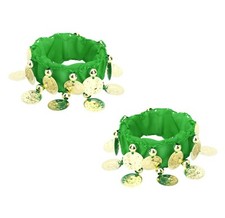 2x Dance Orientale Bijoux Tribal Bracelet Parure de Main Or Pièces Chaîne Pied