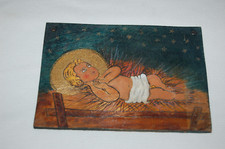 Ancien tableau Pyrogravure