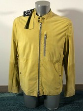veste daim suède jaune JEAN