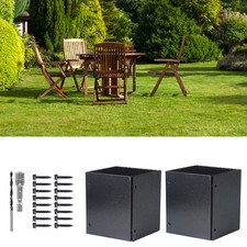 Protège-poteaux métalliques réglables conçus pour une utilisation en extéri