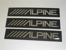 plaque métal ALPINE autoradio