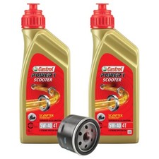 KIT D'ENTRETIEN 2L CASTROL 5W40 + FILTRE APRILIA Scarabeo IE Light 500 2006-2008