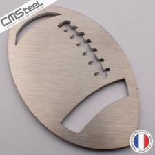 Magnet Ballon de Rugby en Inox
