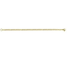 Or Flash Acier Inoxydable Chaîne Lien Rallonge pour Collier Bracelet, 15.2cm