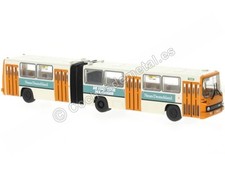 1990 Autobús Articulado Ikarus 280.02 BVG "Neues Deutschland" Blanco/Naranja/Azu