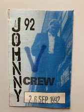 RARE PASS BACKSTAGE CREW JOHNNY HALLYDAY TOUR 92 - 26 SEPTEMBRE 1992