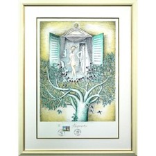 Lithographie Raymond Peynet "Tout le monde regarde" signée édition limitée 600