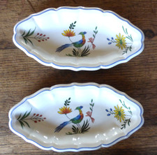 Superbe ravier GIEN oiseau de paradis très bon état spécial lave vaisselle