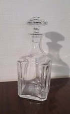 Vintage Carafe à Whisky Liqueur en Cristal Taillé avec Bouchon 25 cm 