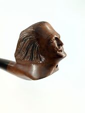 Pipe ancienne en bruyère sculptée – portrait de Beethoven ? – Saint-Claude