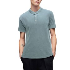 Hommes Polos UK Uni Coton Extensible Coupe Standard Manches Courtes Été T-Shirt