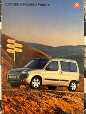 Catalogue / Brochure CITROEN BERLINGO FAMILY de 2003 -