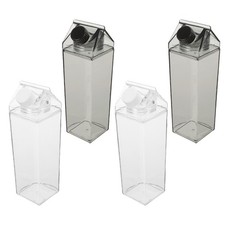  4 PCS Bouteille D'eau Extérieure Bouteilles De Lait Réutilisables