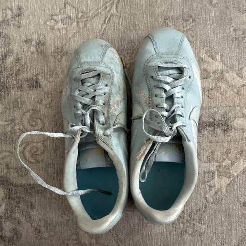 Well worn nike blue white - worn, blue/white