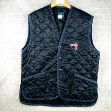 Modain Gilet Homme XL Marine Bleu Matelassé Sans Manches Chaud Travail Poches